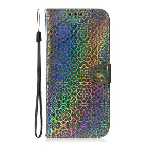 X8 X 8 2022 Protective Case Bling Shiny Laser Glitter Wallet Shell for Huawei Honor X8 Case HonorX8 Flip Cover TFY-LX3 LX2