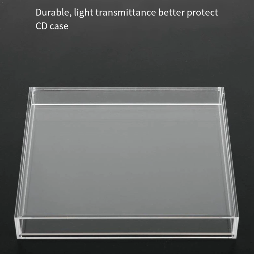 E-Easy To Use-CD 디스크 범용 벽걸이형 디스플레이 박스 투명 보관 캐..