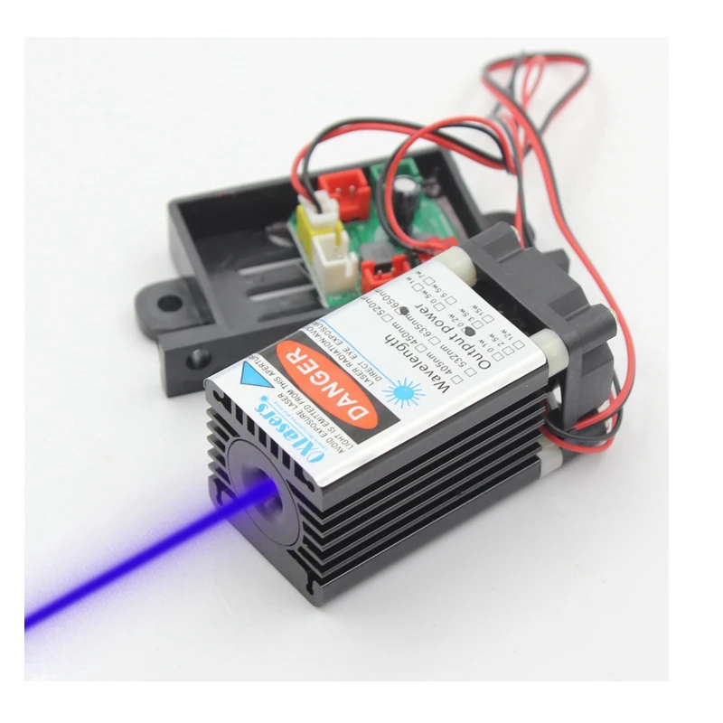 445nm 450nm 100mw Blue Dot Laser Diode Module TTL Modulation 12V 405nm 445nm 450nm laser diode ld driver board 12v 2w step down constant current drive circuit of ttl modulation power supply