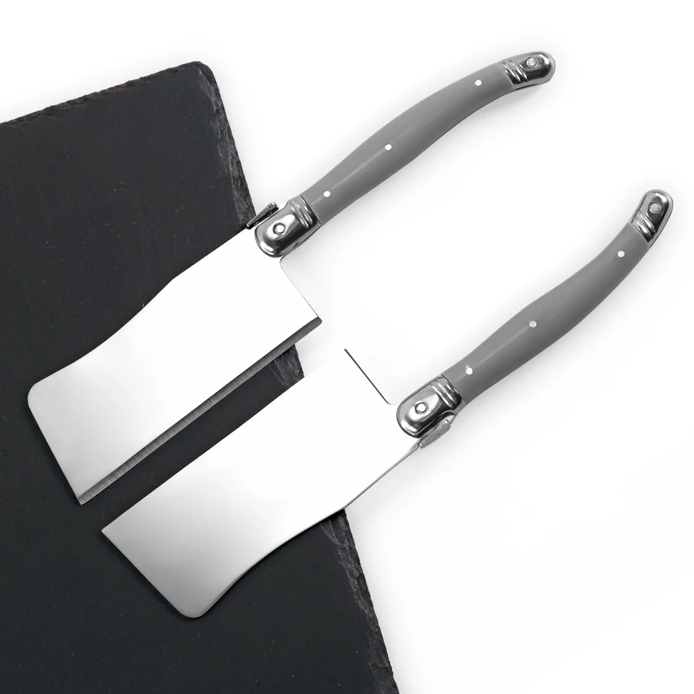 

Jaswehome 1/2/3/5pcs Laguiole Butter Knife Stainless Steel Butter Tools Gray Handle Cake Cutter Laguiole Fruit Knife