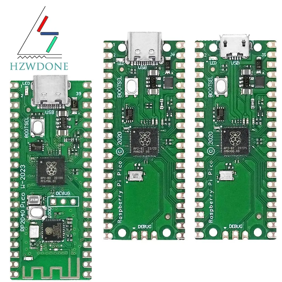 Raspberry Pi Pico Board RP2040 PICO W Dual-Core 264KB ARM Low-Power Microcomputers High-Performance Cortex-M0+ Processor image 1