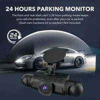 Caméra de tableau de bord de voiture 4 canaux boîte noire caméra de conduite FHD 1080P avant gauche droite arrière Vision nocturne enregistrement en boucle ajouter kit de fil dur 4