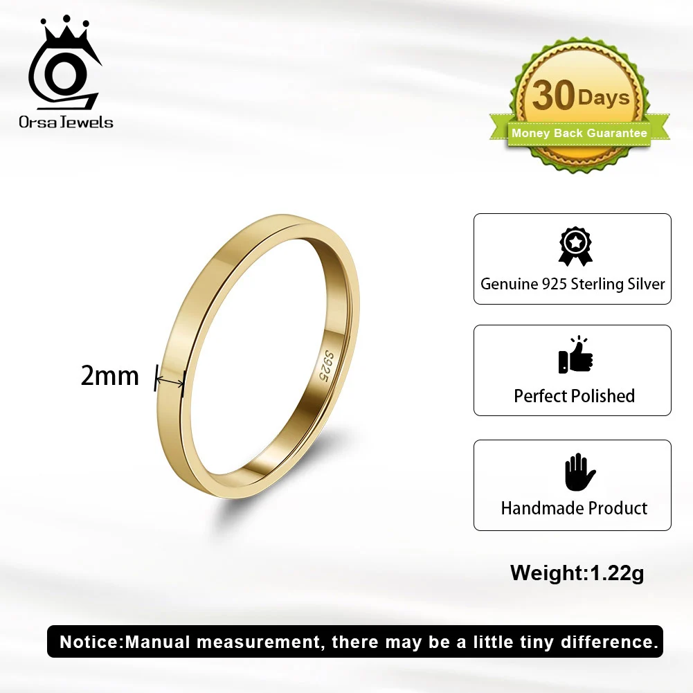 ORSA JEWELS 925 Sterling Silver 1mm 2mm 3mm Simple Rings for Women Anniversary Stacking Wedding Statement Band Jewelry silver ring,wedding rings,finger rings,womens ring,jewelry rings,ring jewelry