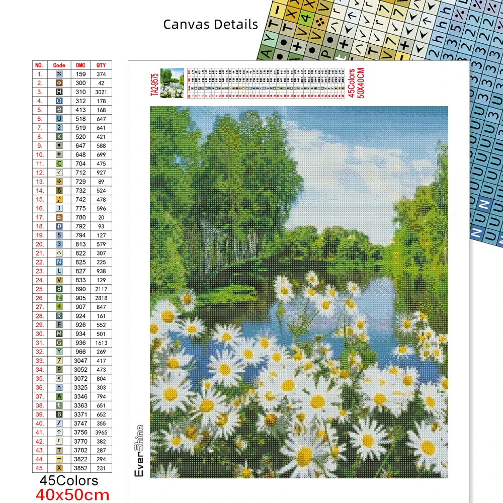 Evershine 5D Diamond Embroidery Daisy Full Square Diamond Painting Flower Mosaic Rhinestones Pictures Home Decoration diamond painting