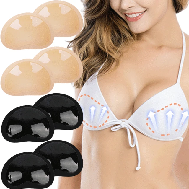 1/2pairs Silicone Bra Inserts Breast Pads Sticky Push-up Women Bra