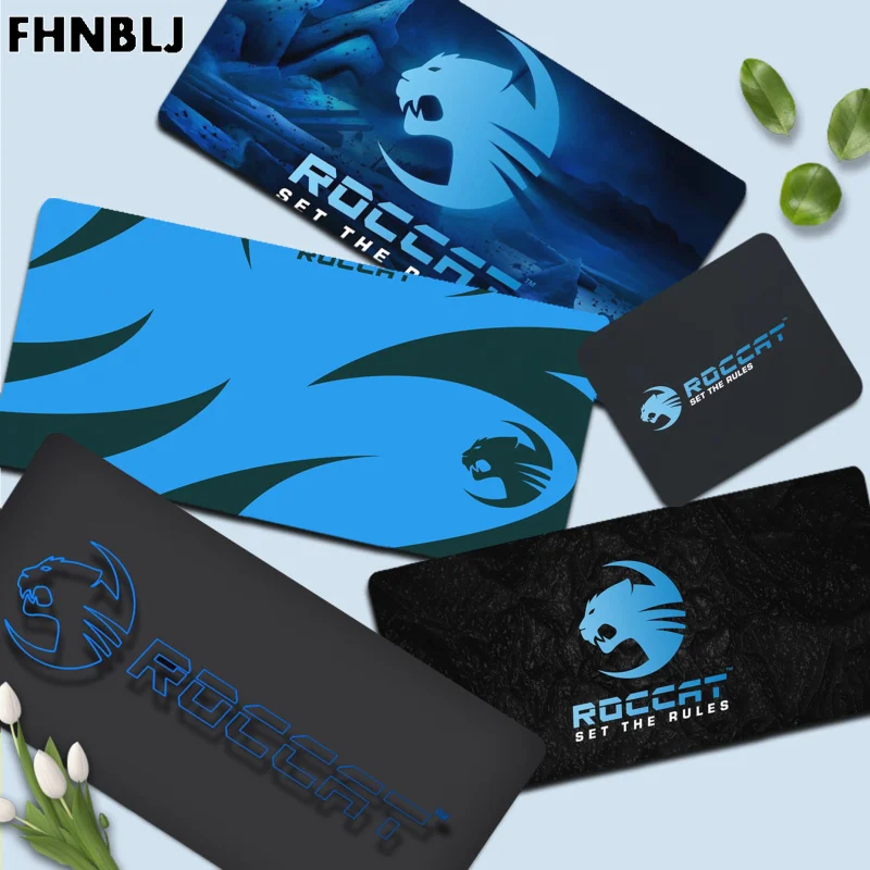 Roccat крутой Модный Резиновый компьютерный игровой коврик для мыши с большим краем