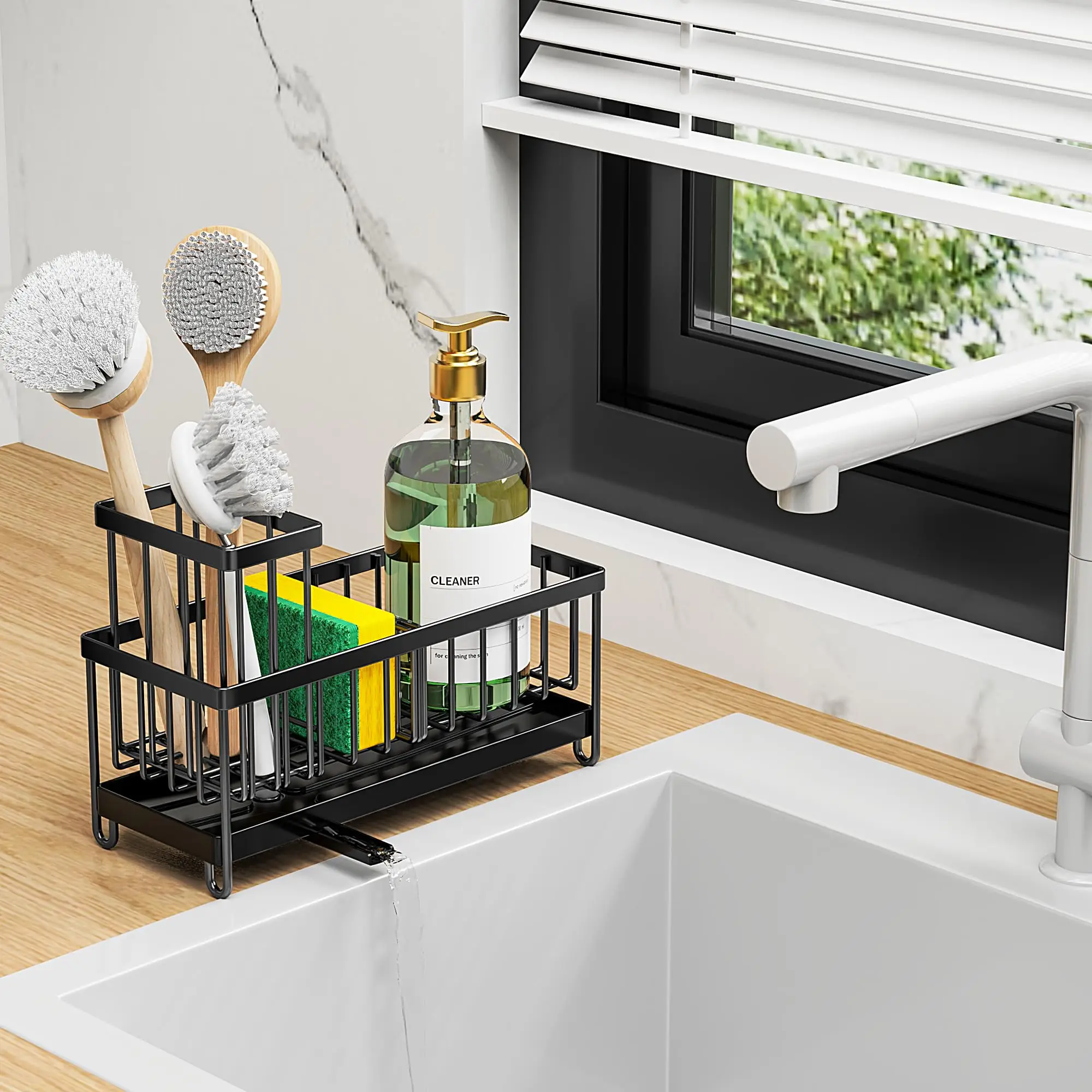 Kitchen Sink Sponge Holder with High Brush Rack, Essential Countertop Storage Organizer, Must-Have Kitchen Accessories 5 küchexyz.de S319dad9d50b7478b83d9b3c2d57eb726n küchexyz.de Best Price | Fast Delivery |Quality Product Kitchen Sink Sponge Holder with High Brush Rack, Essential Countertop Storage Organizer, Must-Have Kitchen Accessories