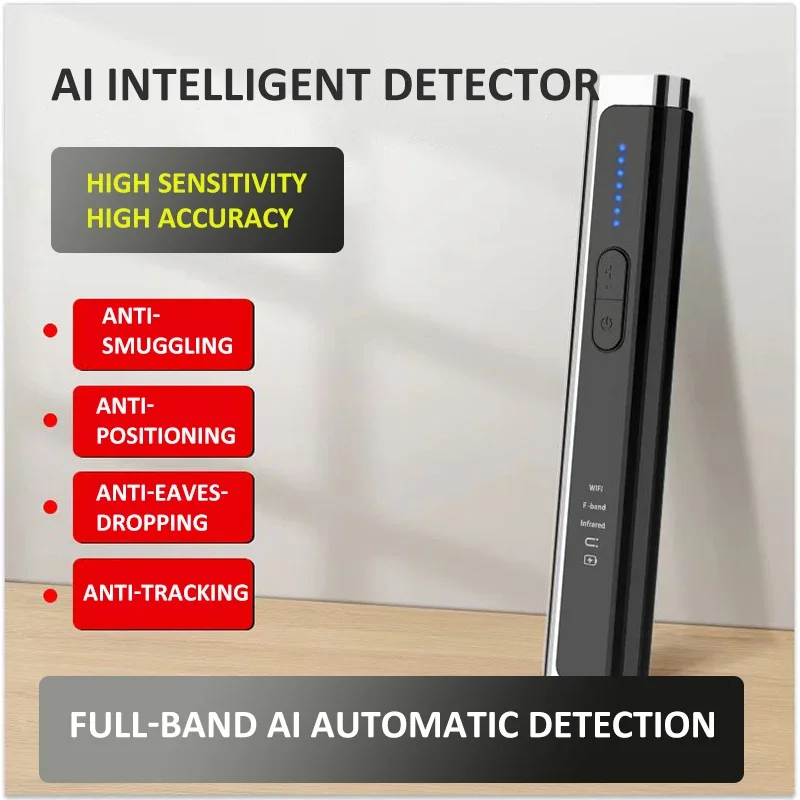 

Multi-function Anti Candid Camera Detector Mini Bug Audio GSM Finder GPS Signal Lens RF Signal Locator Tracker Wireless Anti-Spy