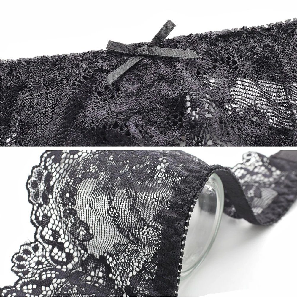 Men's Sexy Long Tube Lace Suspender Belt Stockings Underpants Garter Black/White/Claret Color Transparent Thigh Men Stockings