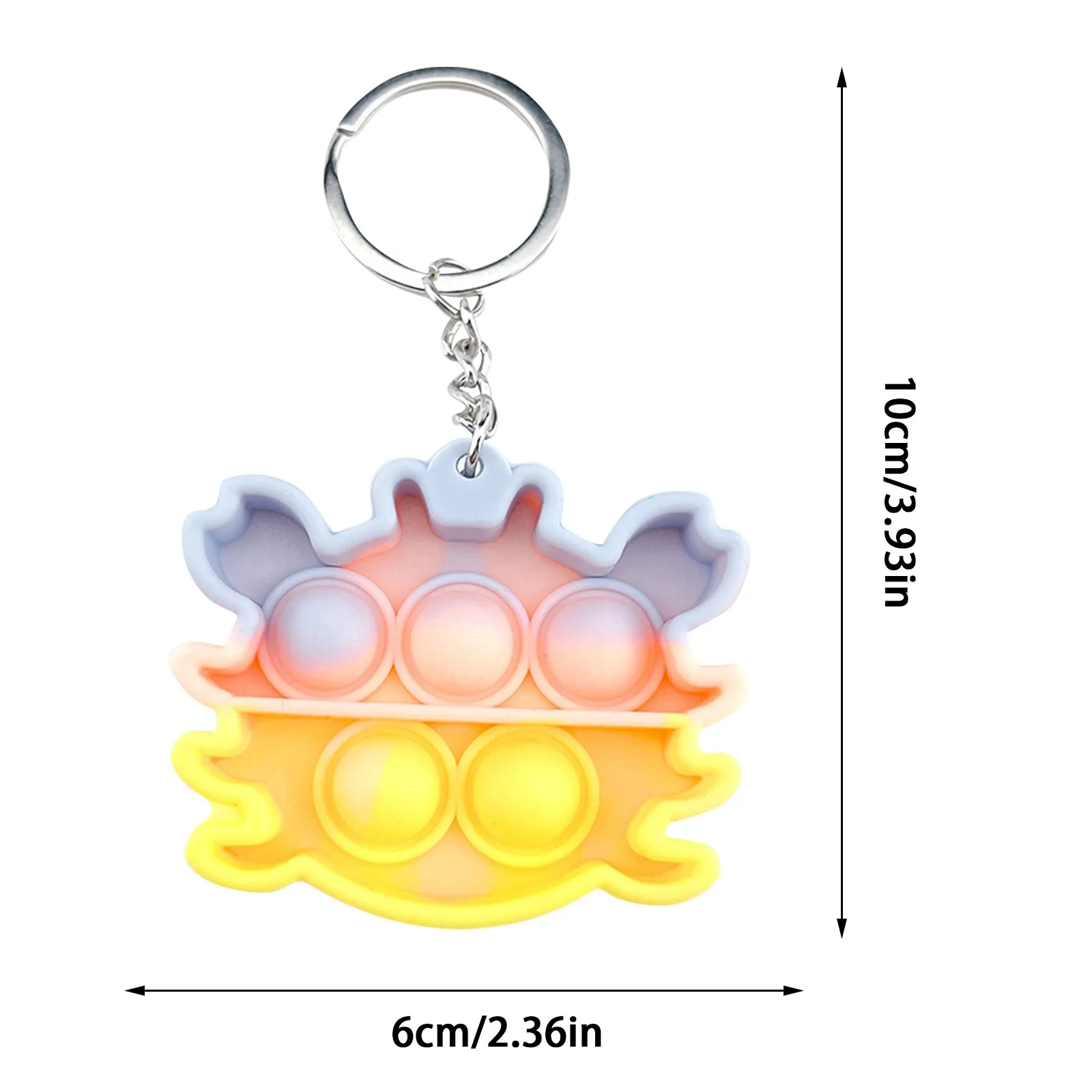 Mini Pops Simple Dimple Keychain Its Push Bubble Anxiety Sensory Fidget Toy Anti Stress Relief For Autism Adults Key Chain Toys squishy mesh ball Squeeze Toys