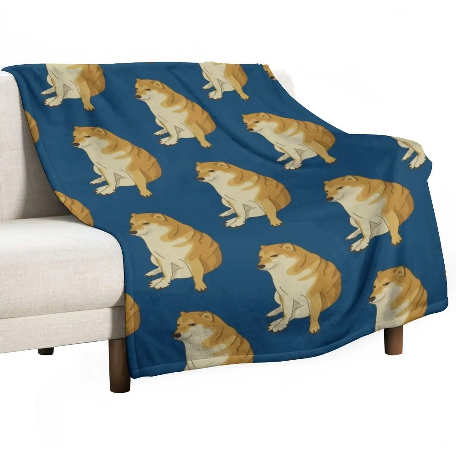 

Cheems Throw Blanket Plaid on the sofa Vintage sofa bed Blankets
