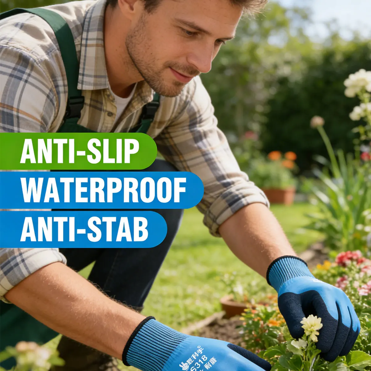 Breathable Puncture-Resistant Gardening Gloves