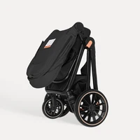 Système de poussette de voyage 4-en-1 BabyVoyage avec siège auto, base ISOFIX, poussette haute pour nouveau-né, nacelle et fonction 360° °   Conception réversible et pliable 6