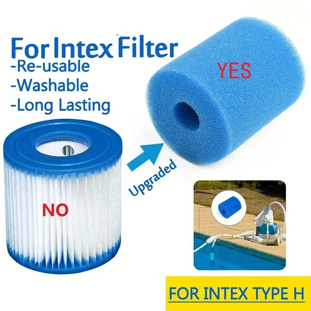 For Type H Washable Reusable Swimming Pool Foam Filter Sponge Column Biofoam swimming pool filter