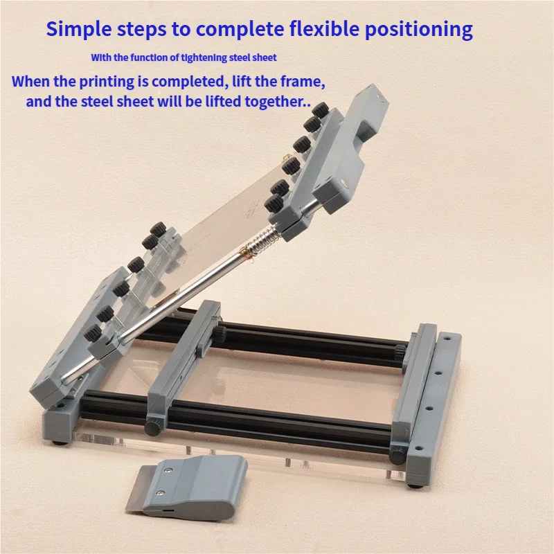 데스크탑 SMT 스크린 인쇄기 150/250MM 수동 PCB 스텐실 프린터 솔더 페이스트용 정밀 정렬 장치