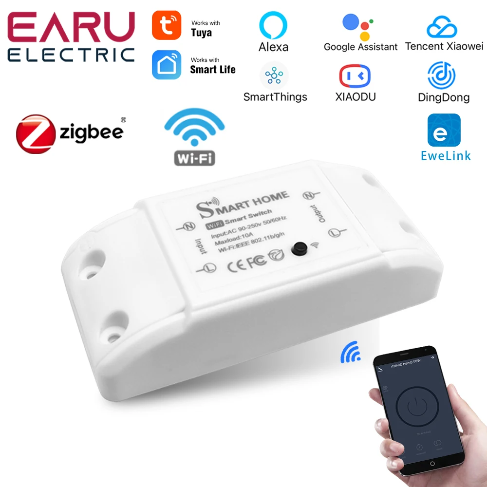 Smart Home House Zigbee Wifi Interruttore Remoto Wireless Interruttore Modulo Controller Luce Led Alexa Google Home Tuya Smart Ewelink App