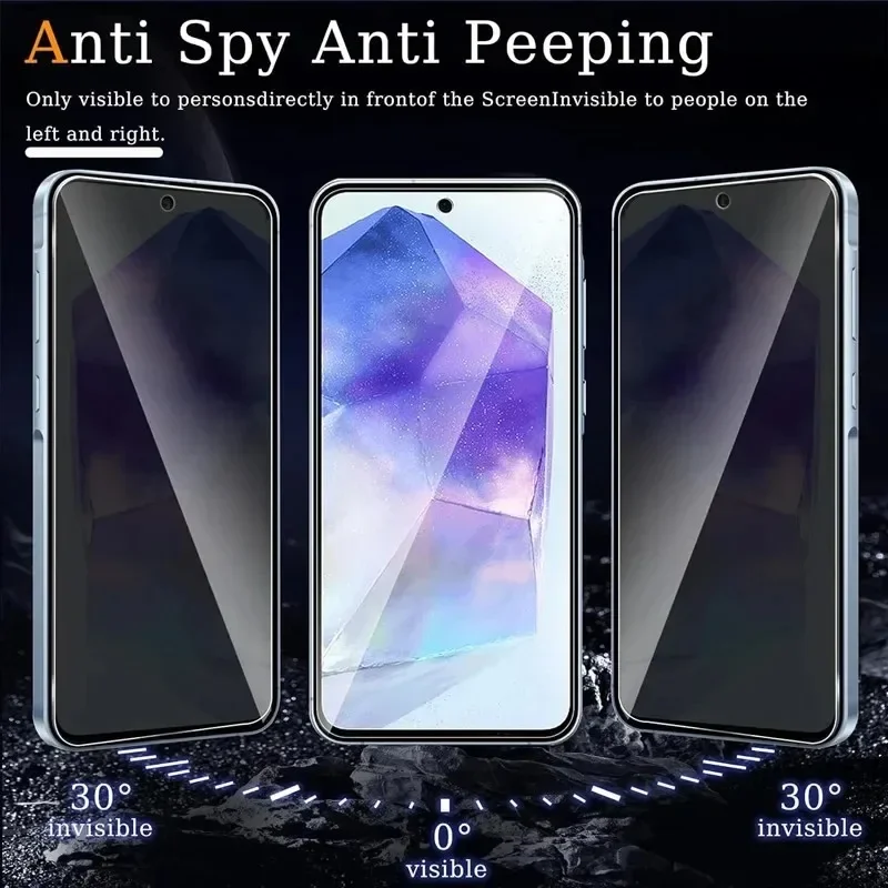 Privacy Screen Protector for Samsung S24 Ultra S23 S22 Plus S21 S20 FE S10e A55 A54 A53 5G A35 A34 A33 A15 A14 A13 Antispy Glass 2