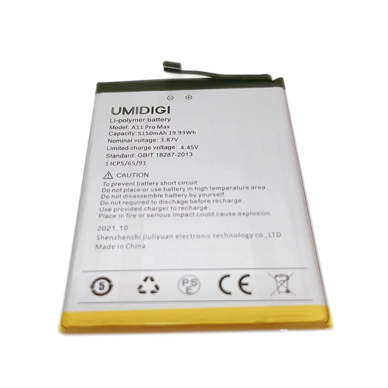 Roson for UMI Umidigi A11 Pro Max Battery 5150mAh 100% New