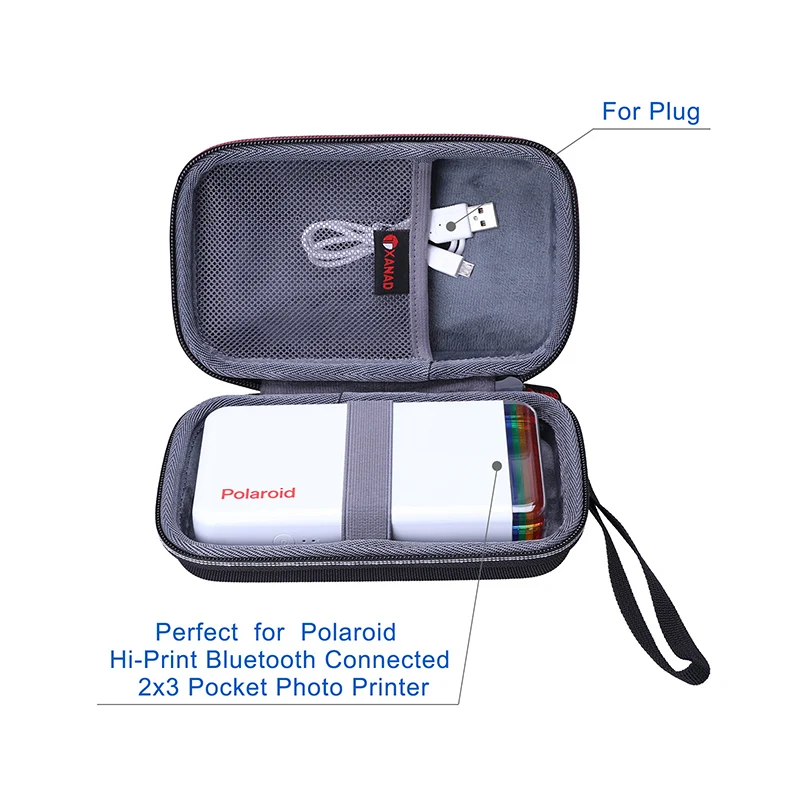 Hard Case for Polaroid Hi Print 2x3" Pocket Photo Printer Travel Storage