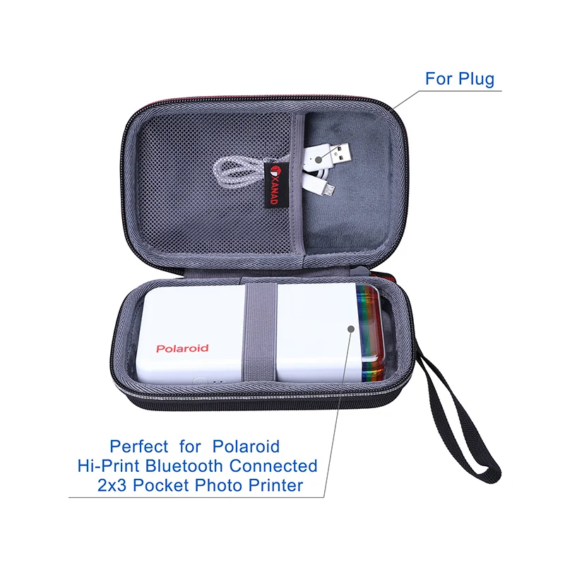 XANAD Hard Case for Polaroid Hi Print 2x3 Pocket Photo Printer