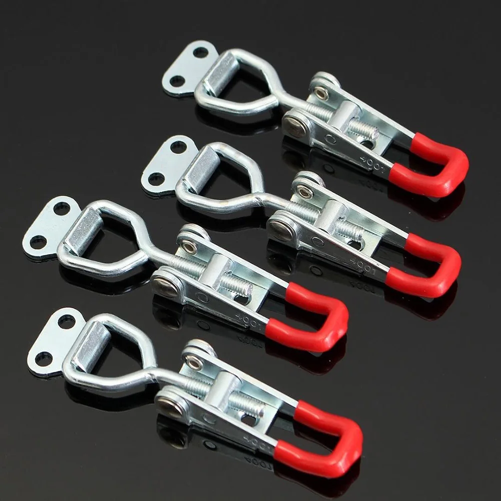 Toggle Latches 2Pcs Spring Loaded Clamp Clip Case Box Latch Catch Toggle Tension Lock Lever Clasp Closures Crate Lock Snap furniture hardware toggle latches decorative latches