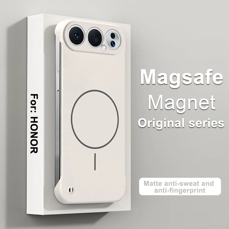Honor 500 Pro Frameless Shockproof Hard Case with Magnetic Wireless Charging - Matte Ultra Thin PC Cover