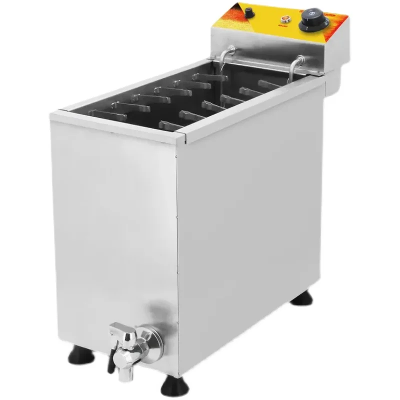 3KW Commercial Automatic Cheese Hot Dog Sticks Fryer Electric Korean Mozzarella Corn Dog Fryer Machine 21L Electric 4