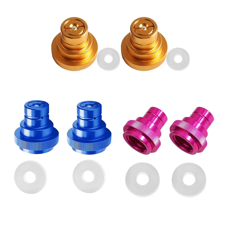 

For Terra/Art/GAIA/DUO Sparkling Water Machine Soda Adapter TR21-4 Threaded Valve Refill 2 Set Easy Install (Blue)