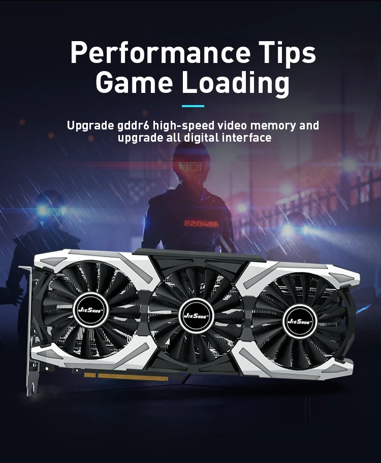 JEISHUO RTX 2070 Super 8GB GDDR6 256BIT Computer Gaming Graphics Card, Brand New In Stock, Quality Assurance