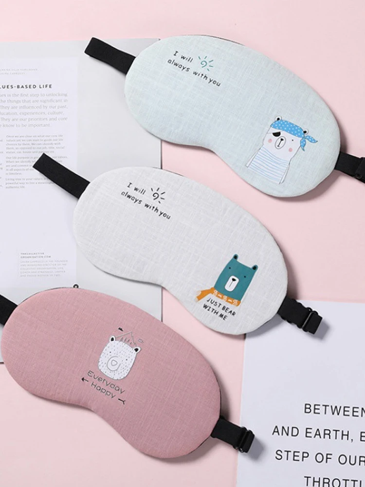 Eye Mask Eye Patch Sleeping Eye Mask Cotton Soft Sleep Aid Travel Rest Eye Shade Cover Blindfold Unisex Women Men 13 Styles Optinal 1PCS