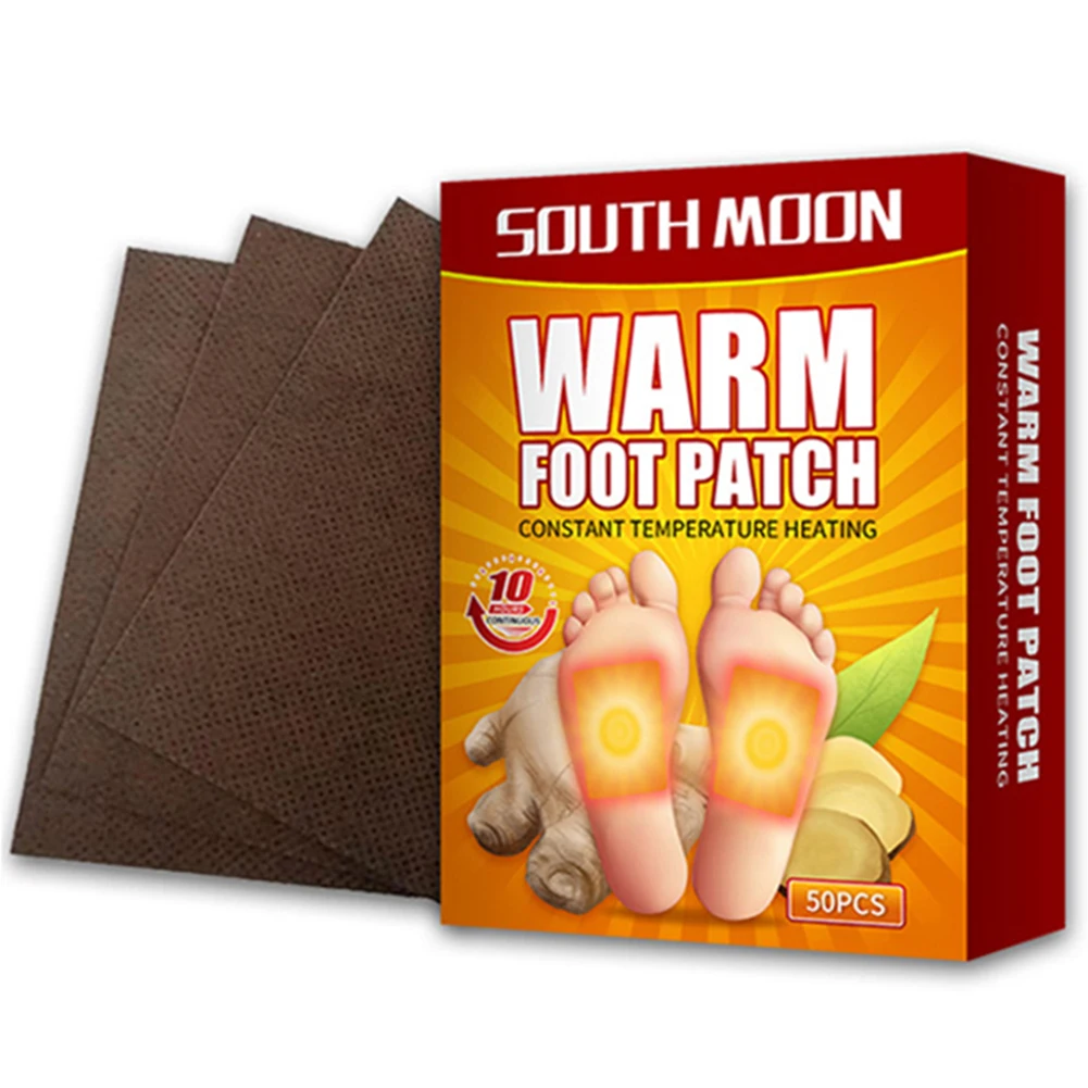Warm Body Sticker Disposable Heating Patch Self-heating Odorless Body Warmer Hot Insole Hand Foot Sticker Up To 10 Hours 50PCS