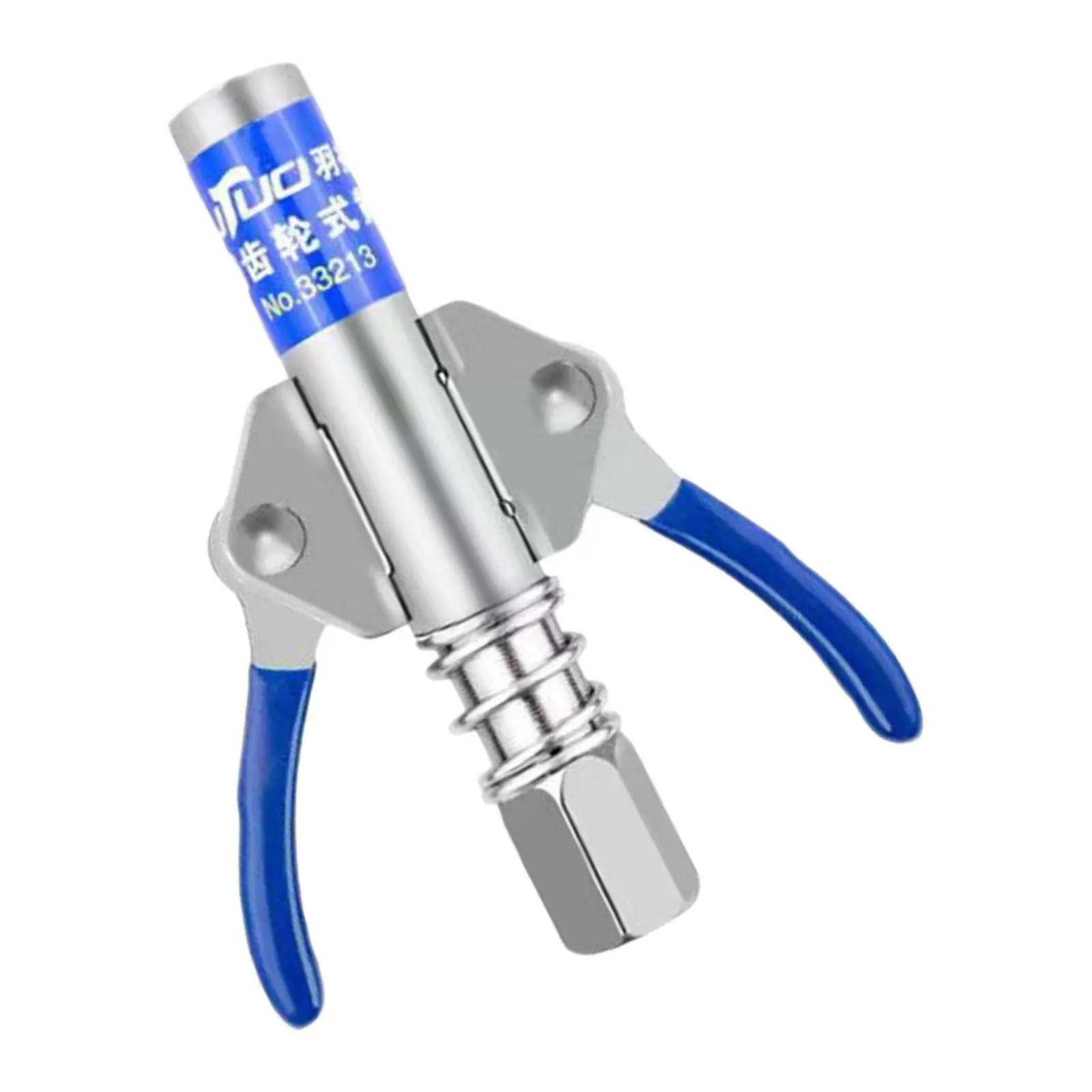 

Grease Coupler Grease Fittings Double Handle Locking Grease Tips Stainless Steel for Fast to Lock and Release Accessories