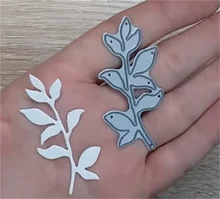 New Leaf Letter Garland Metal Cutting Dies Diy Gift Card Scrapbook Decoration Label Big Collection Mold Craft Embossing Template