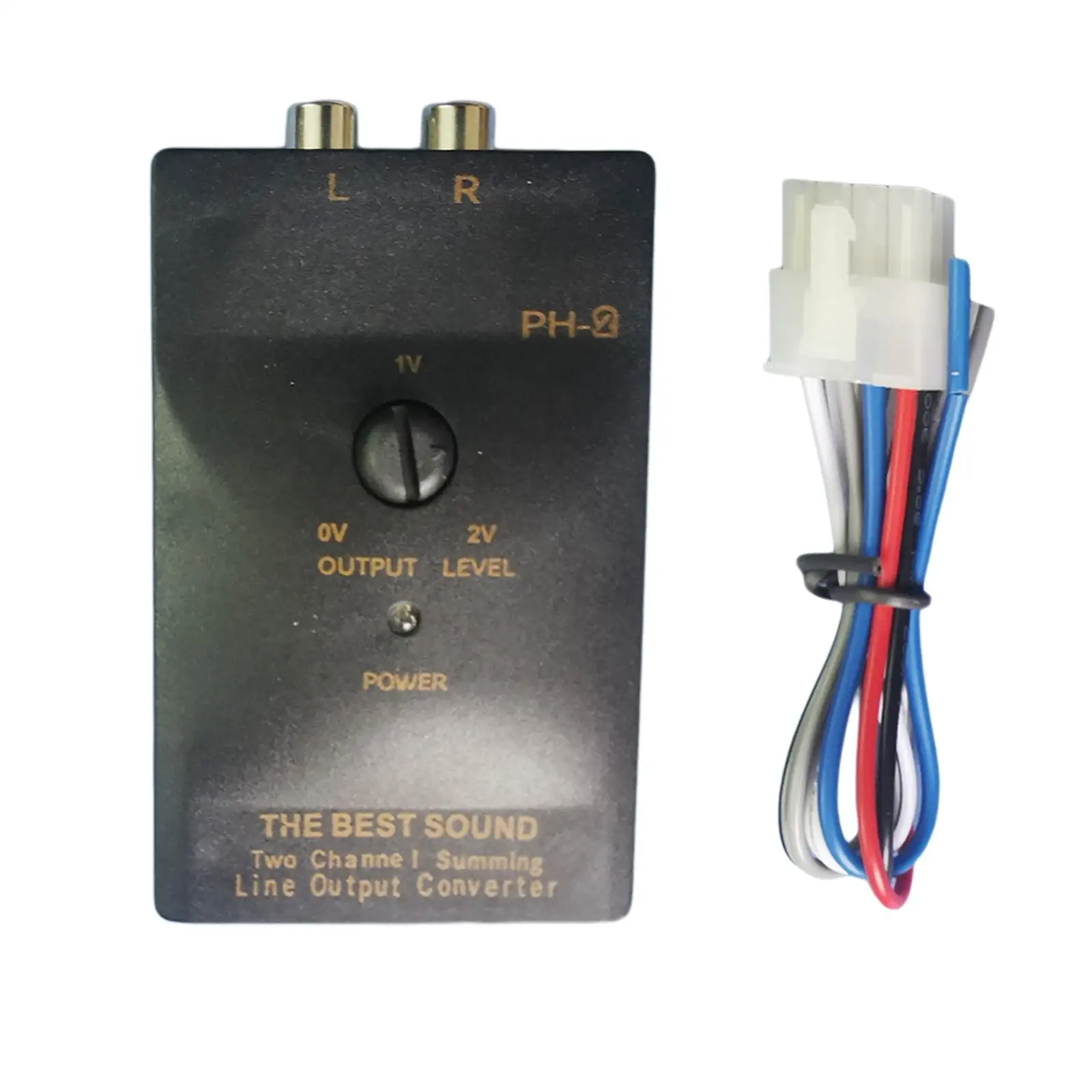 

Output Converter Stereo Converter Car Audio RCA Durable Line Level Converter