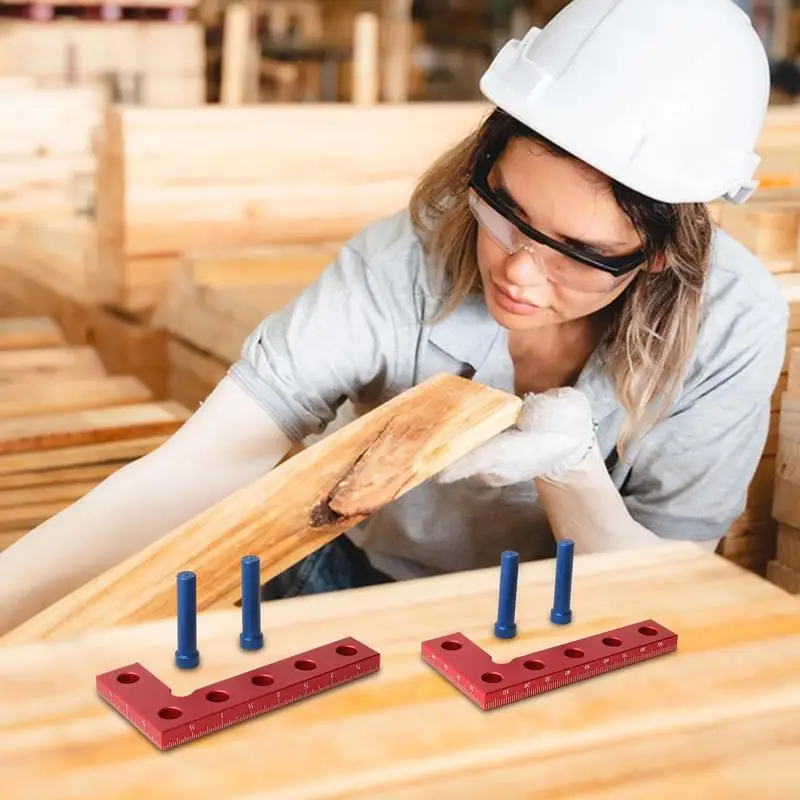 

Woodworking Pocket Marking Square Gauge 90 Degree Precision Carpentry Squares Measuring & Layout Tools Marking Center Finder