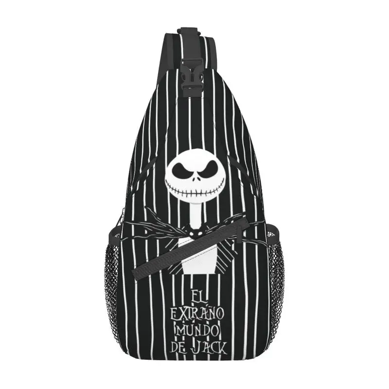 The Nightmare Before Christmas Sling Bag Halloween Skull Jack Spalla Crossbody Petto Zaino Ciclismo Campeggio Daypack
