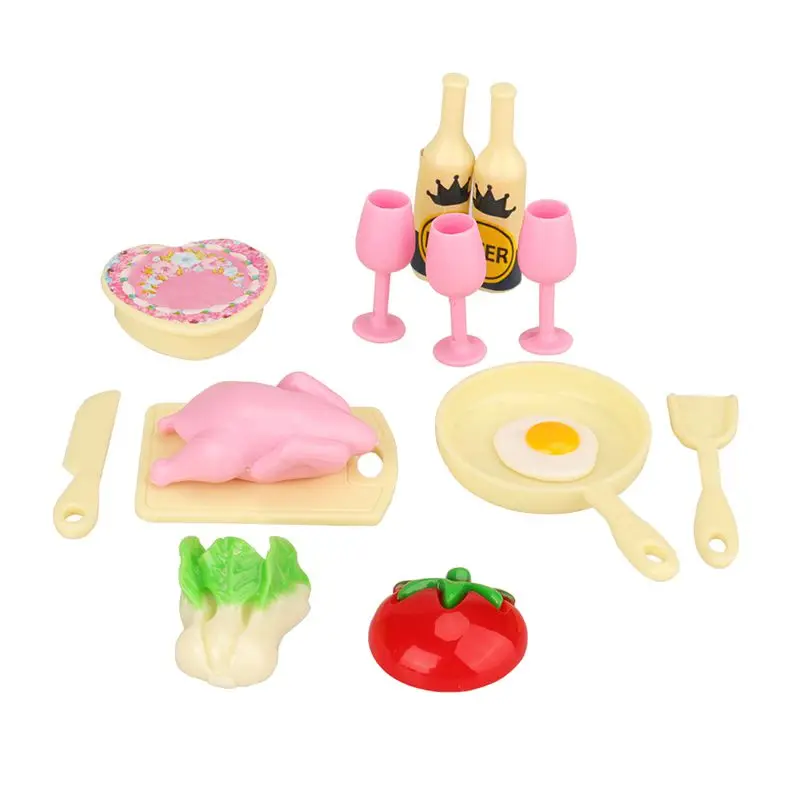 Mini Simulation Cleaner Pretend Play Kids Toys Broom For Barbie Brushes Washing Machine Kit Dollhouse Accessories Furniture 5