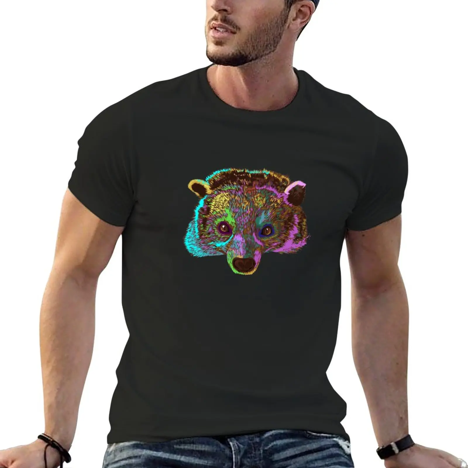 

Splash Binturong Animal T-Shirt oversizeds tops T-shirt men