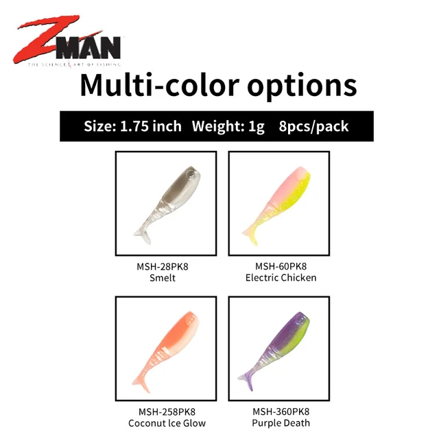 Micro Lures Fishing, Zman Micro Finesse, Micro Soft Lure, Bait Finesse