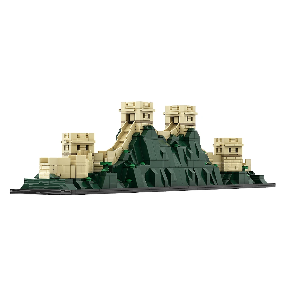Gobricks Moc World Architecture The Great Wall Of China Modello Esteso Mini Diamond Blocks Mattoni Giocattolo Da Costruzione Per Regalo Per Bambini
