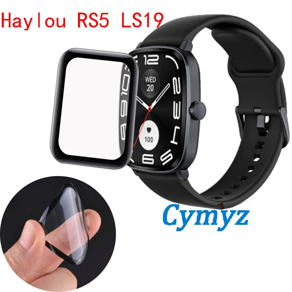 Haylou 스마트워치용 3D 소프트 워치 필름, 유리 아님, RS5 LS19 스마트 워치 스크린 보호대, 보호대 필름