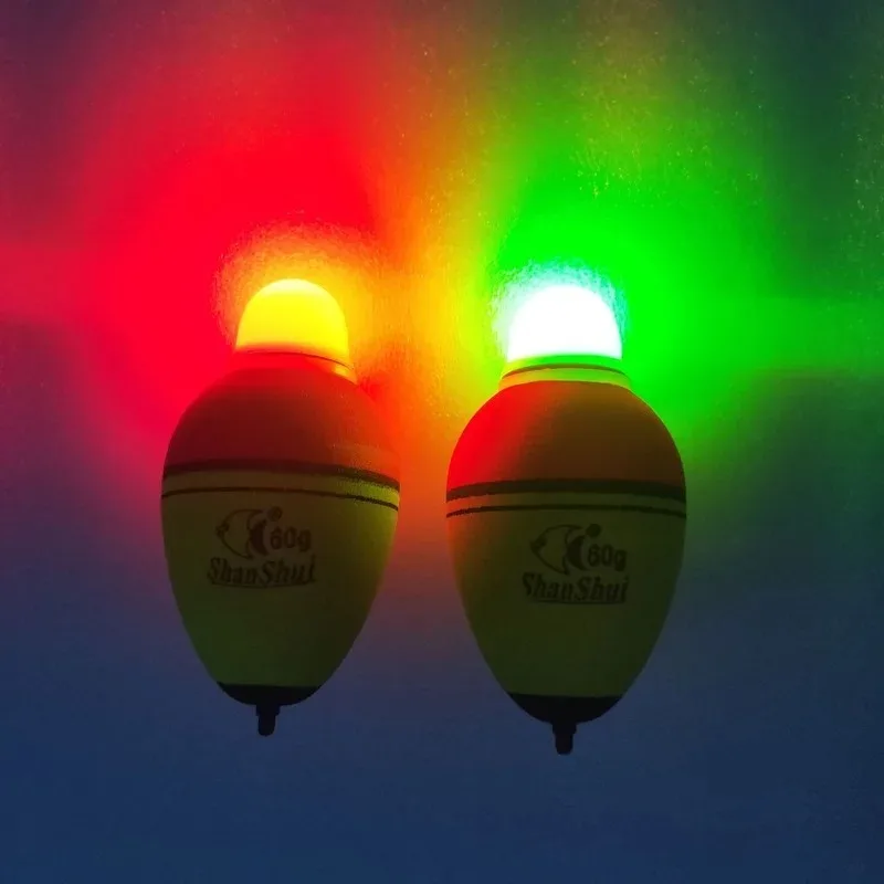 2/4Pcs 30/40/50/60/70/80g/100g EVA Luminous Fishing Night Float 6