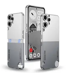Luxurious Contrast Color Full Protection Phone Back Cover and Shell Bumper (Silver gray)