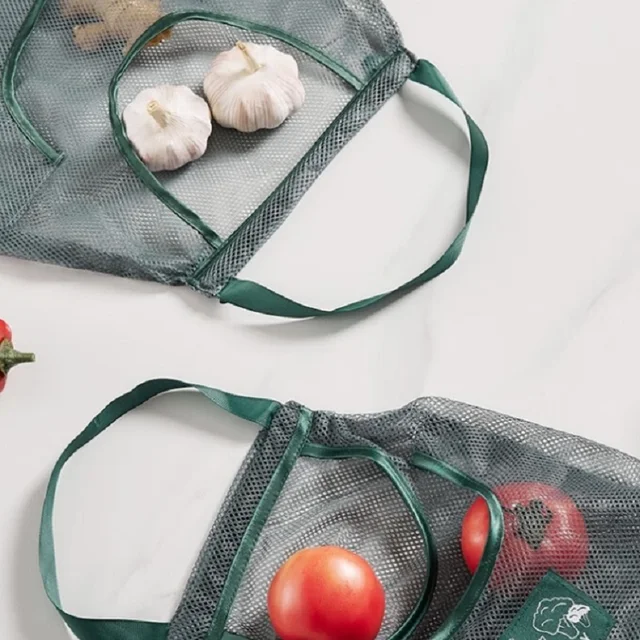Reusable Hanging Mesh Storage Bags 6