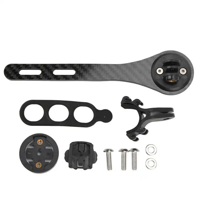 Bike Computer Holder Integrated Handlebar Stem Carbon Fiber Aluminium