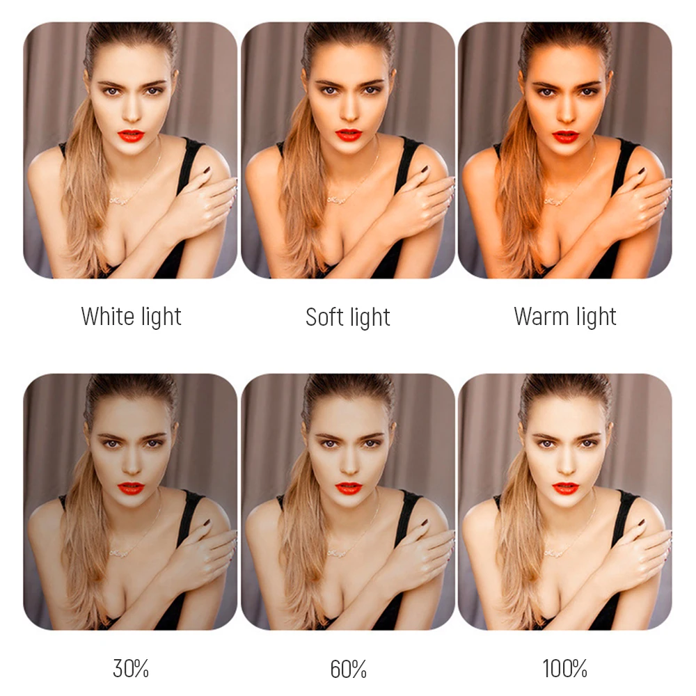 26cm LED Selfie Ring Lights With Tripod Phone Holder Clip Photography Light Photo Studio Lamp For Youtoube Tik Tok led light kit led ring light