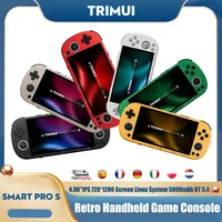 Ручная игровая консоль Trimui Smart Pro S, 4,96 дюйма, IPS, 720*1280, экран Linux, RGB-джойстик, 5000 мАч, BT 5,4, ретро-видеоплеер