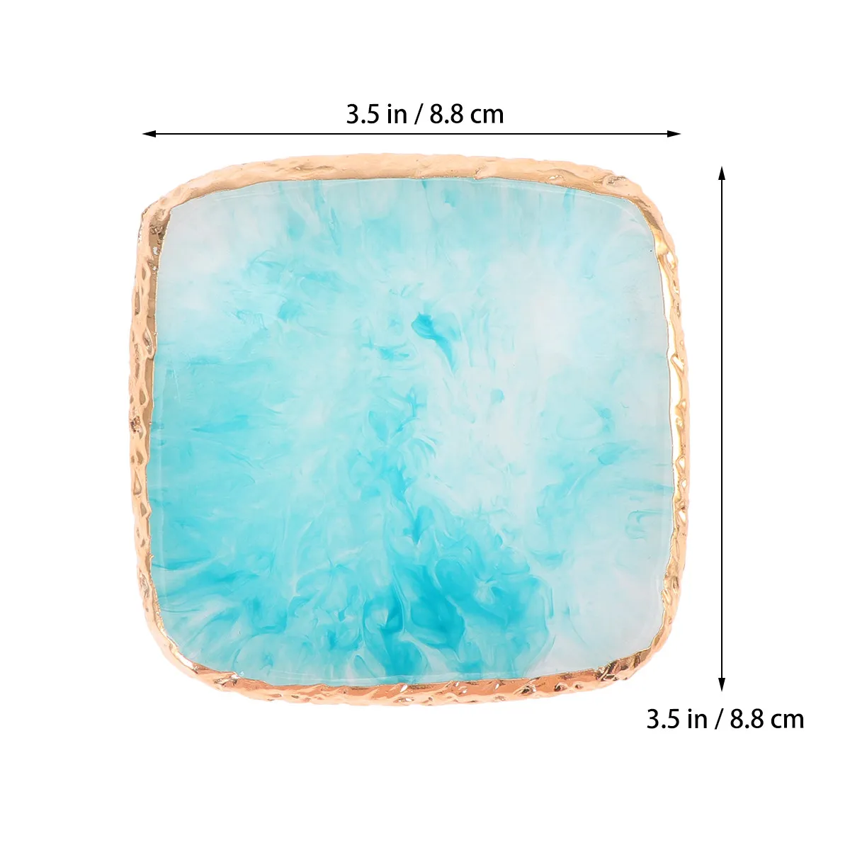 1Pcs 레진 네일 아트 팔레트 사각형 매니큐어 믹싱 트레이 부드럽고 세척이 쉬운 컬러 블렌딩 파운데이션 디스플레이 플레이트 (가정용/샵용)