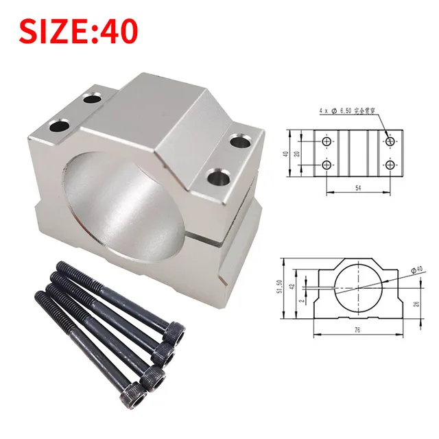 Metal Alloy 40mm 42mm 45mm Electric Spindle Base 48mmmm Dc