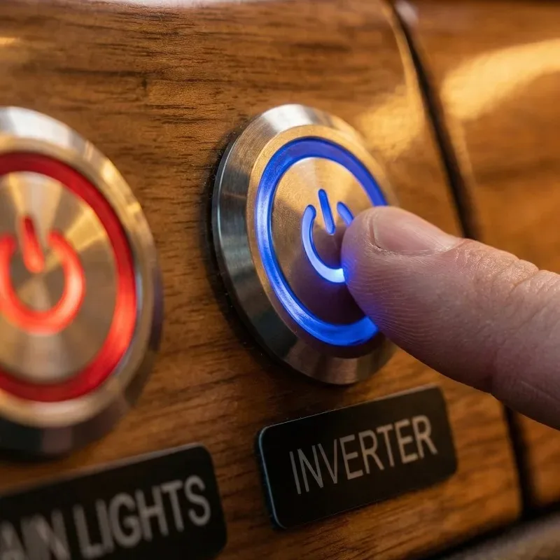 16mm Push Button Switches 12V LED Waterproof Metal Latching Switch for Marine Push Button Car Audio Push Button Switch